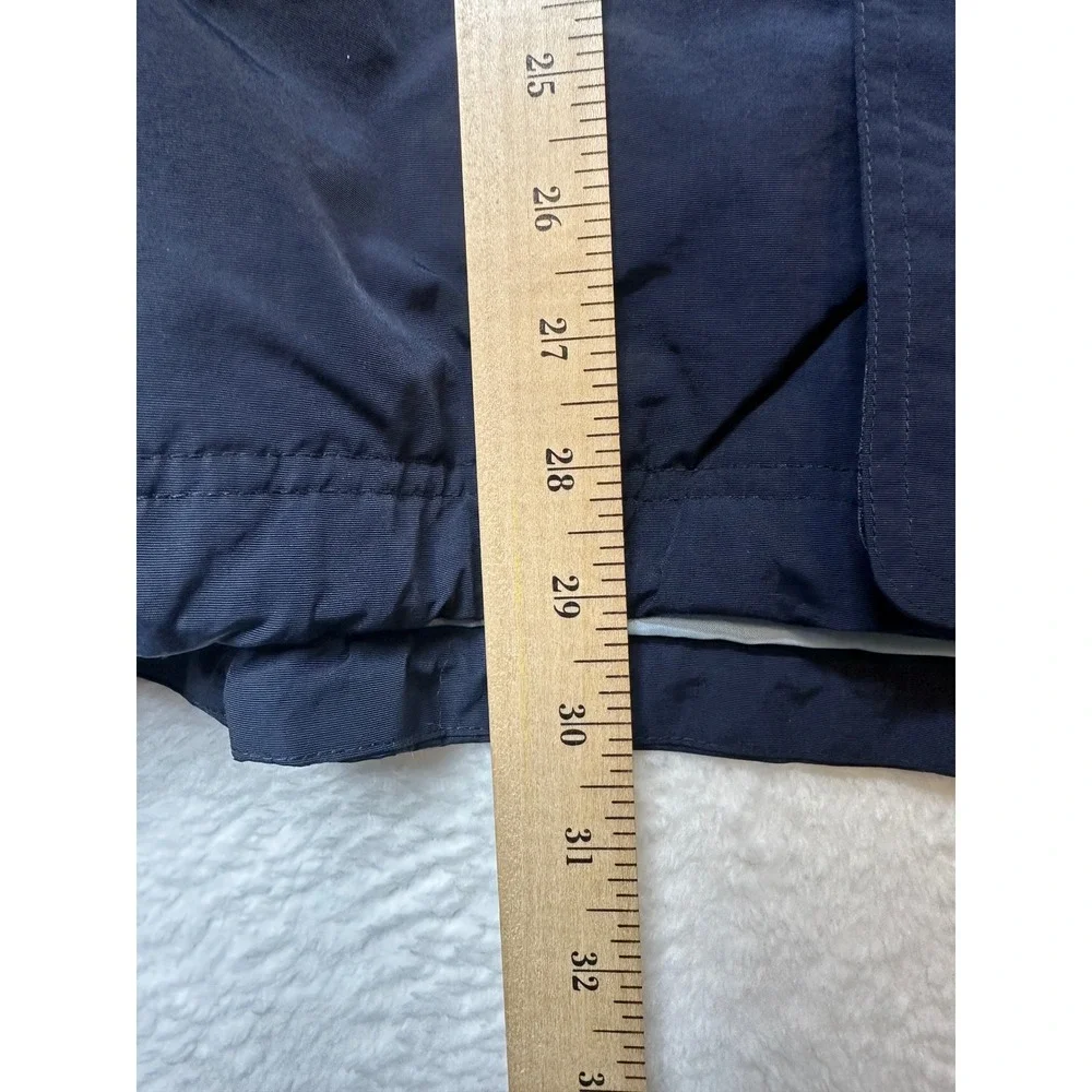 Nike Vintage USA Logo Hooded Windbreaker Jacket Navy Blue Mens XL